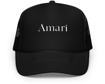 Amari Foam Trucker Hat | Minimalist Streetwear Snapback Cap