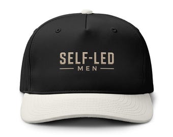Self-Led Men Two-Tone Snapback Cap | Minimalist Cotton Streetwear Hat