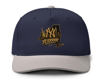 Yankees NYC YERRRR Two-Tone Snapback Hat | New York Baseball Streetwear Cap