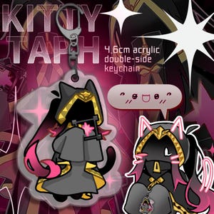 IN-STOCK!! Forsaken ROBLOX Taph Subspace Kitty Cat Acrylic 46mm