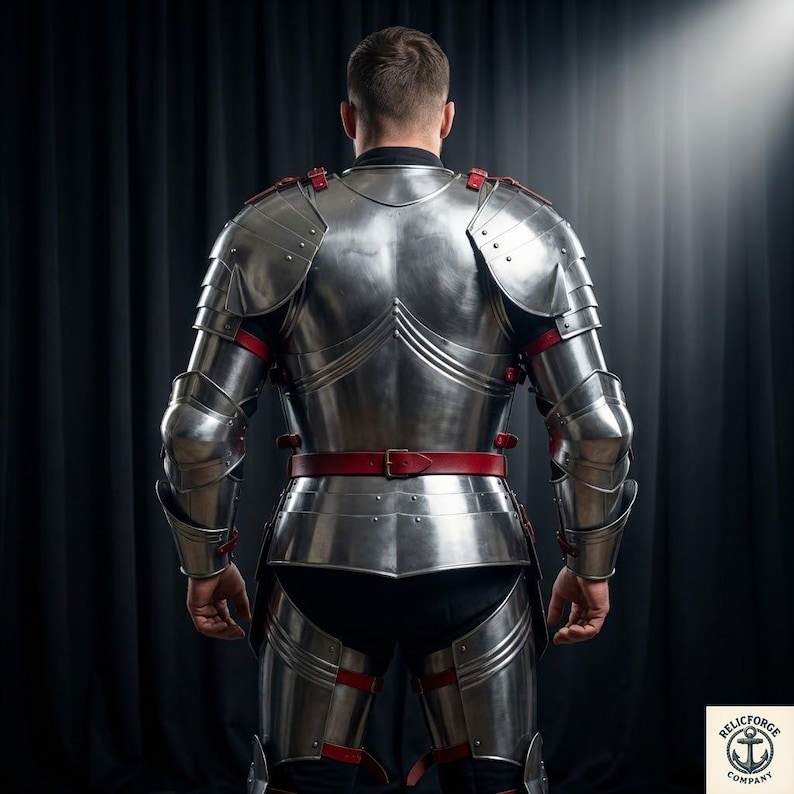 Full Body Medieval Knight Armor Suit – Gothic Steel Battle Reenactment ...