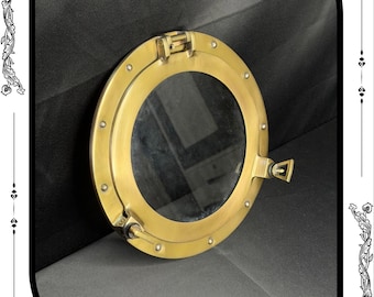 Aluminum Nautical Porthole Window, Opening Glass, Wall Decor