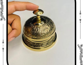 Cloche De Bureau Ancienne Style Crabe En Laiton – Sonnette Décor Rétro Pour Hôtel Ou Maison