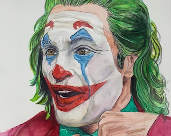 ジョーカー - ホアキン・フェニックス - 絵（印刷） - Etsy 日本