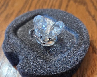 Swarovski Silver Crystal Rose W/ Original Box - Etsy