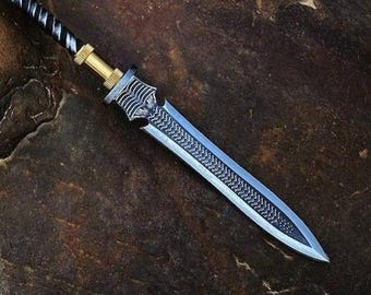Custom Hand Forged Carbon Steel Blade Viking Spear Sword | Handmade Sword, Medieval Spear, Gift For Him