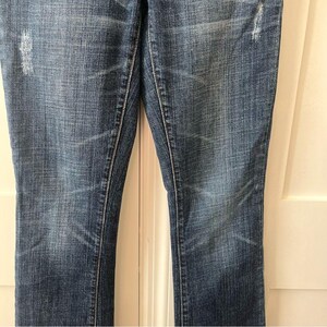 Seven7 Y2K Vaqueros acampanados clásicos de tiro bajo con lavado medio, talla 26 imagen 6