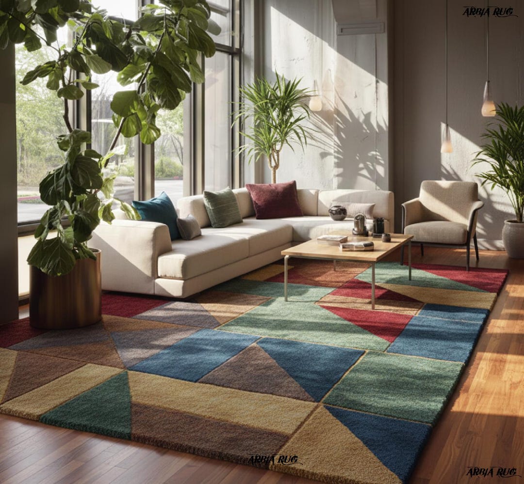 Prism Design Tufted Rug for Living Room Event Gift Large Size - Etsy