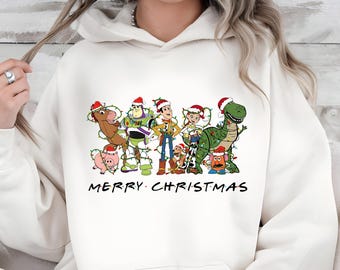 Toy Story Christmas Sweatshirt, Buzz Woody Jessie Rex Bullseye Christmas Hoodie, Merry Christmas Shirt, Disney Xmas Sweater