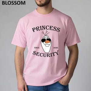 Comfort Colors® Princess Security T-Shirt, Olaf Shirt, Disney Frozen Shirt, Father's Day Gift, Baby Announcement Shirt, Princess Shirt image 4