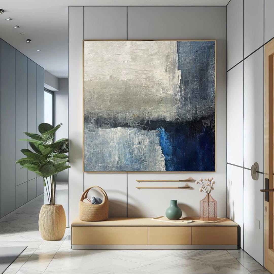 Abstract Neutral Digital Wall Art Print – Modern Minimalist Painting ...