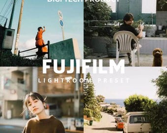 20 Fujifilm ästhetische Lightroom-Presets | Mobile und Desktop DNG XMP | Film Look Preset für Instagram & Fotografie