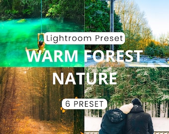Warm Forest Lightroom Presets – Moody Nature Photography (6 Presets)