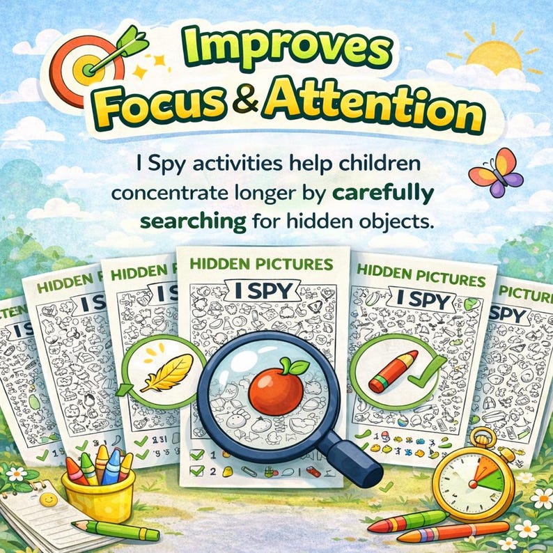 Ispy Library Program I Spy Countries Printable Game for Kids Ages 5-8 , Seek and Find ...