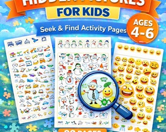 Hidden Pictures for Kids Ages 4-6 , Quiet Time Busy Book PDF