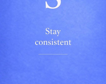 Lámina decorativa con la letra S / Mantente constante / Impresión motivacional (Descarga digital)