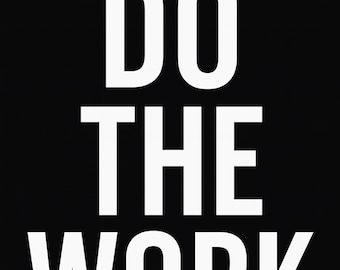 HAGA EL TRABAJO Arte de pared minimalista