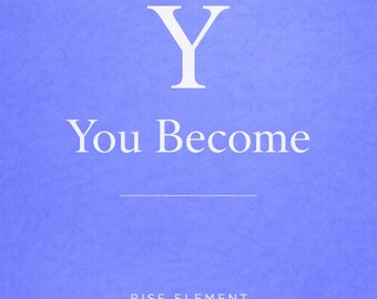 Letra Y para pared / Tú te conviertes / Lámina motivacional (Descarga digital)