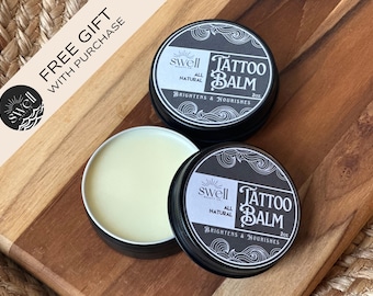 Bálsamo para tatuajes no tóxico - Crema de cuidado posterior a base de sebo, cicatrizante e iluminadora