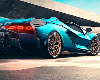 Lamborghini sian roadster Full .stl and .OBJ files of the body for recreation, 3d printing, modeling