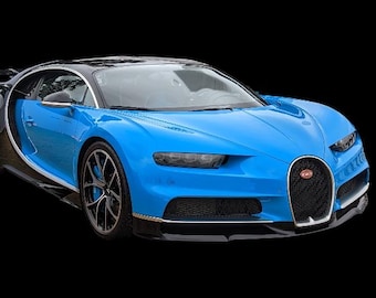 Bugatti Chironcar, Full .stl and .OBJ files of the body for recreation, 3d printing, modeling
