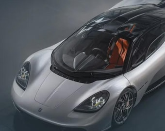 GMA T50 Full .stl and .OBJ files of the body engine interior for recreation, 3d printing, modeling