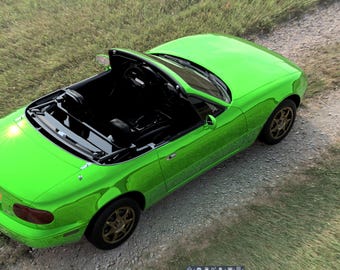 Mazda mx5 miata eunos LHD mk1 Full .stl and .OBJ files of the body for recreation, 3d printing, modeling