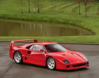 Ferrari F40 Full .stl and .OBJ files of the body for recreation, 3d printing, modeling