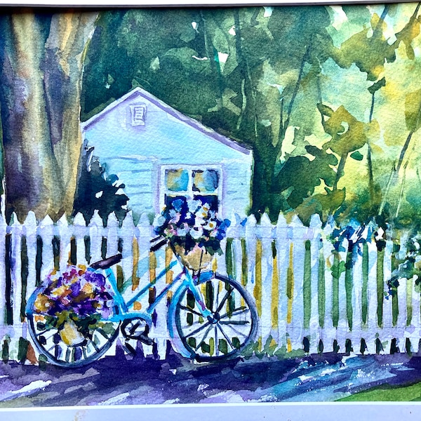 Bicycle Painting Etsy