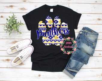 Blanco Panther Aztec School Spirit Shirt