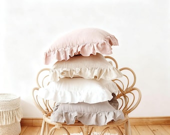 Linen Ruffled Pillow Covers – Soft, Elegant, and Eco-Friendly