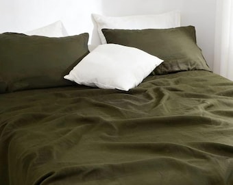 100% Linen Bed Sheet – Soft Stonewashed Natural Linen Bedding, 15 Colors, Multiple Sizes – Flat Sheet Only