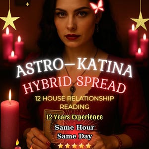 Astro-Katina Beziehungslesung | 12 Haus Liebes-Analyze | Tiefe Partnerschaft Einsicht