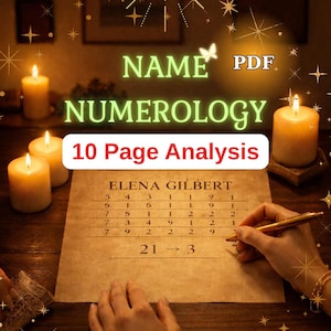 Name Numerology Reading | 10 Page Destiny & Consciousness Analysis | Personalized Report