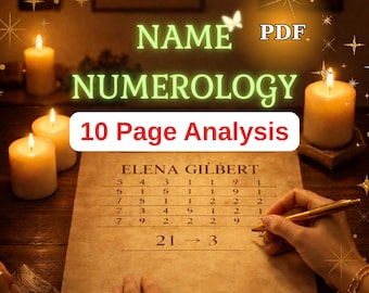 Name Numerology Reading | 10 Page Destiny & Consciousness Analysis | Personalized Report