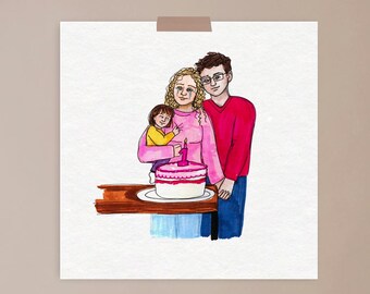 First birthday, anniversary, trauma, NICU, parenthood, premature, baby, strength, art print, illustration, hospital, Miracle moon