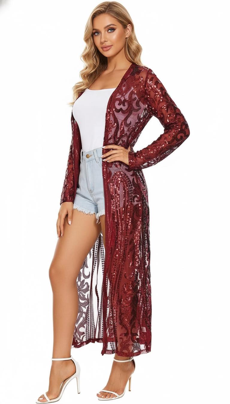 Sequin Kimono - Etsy