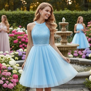 etsy homecoming dresses Light Blue Dress Clearance : 1