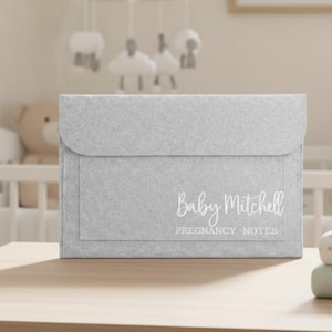Personalised Maternity Notes Folder, Baby Journey Document Folder