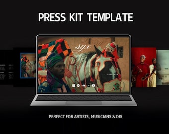 Canva Cinematic Storytelling Artist Press Kit Template By KEYBO