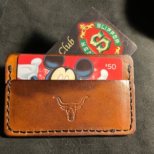 Cartera Slim 3 compartimentos Longhorn Brown