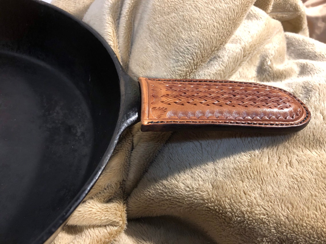 20 Leather Cast Iron Skillet Handle Cover Quantity of 20 Etsy