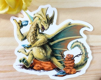 Improvised Company - Brass Dragon Hatchling Durable Sticker