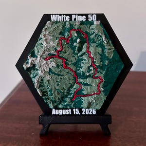 Custom Race and Trail Topographical Map - Include Race Name & Stats | Freeze Dried Candy Add-On