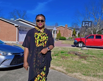 Ankara Wide-Leg Pants Set (2-Piece)