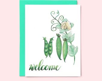 Welcome Baby note card - by Elise Watness