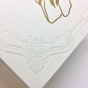 Angel Christmas Card Set of 6 Letterpress Cards image 7