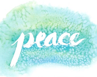 PEACE postcard - illustration by Elise Watness