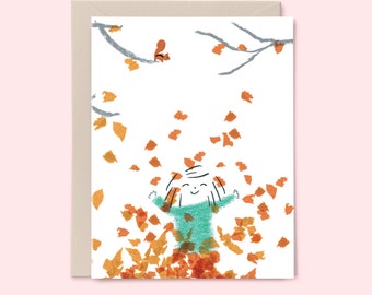 Fall Trees - set of 6 notecards - Illustration by Toni Yuly