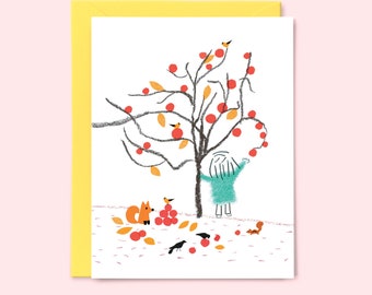 Summer Tree - set of 6 notecards - Illustration by Toni Yuly